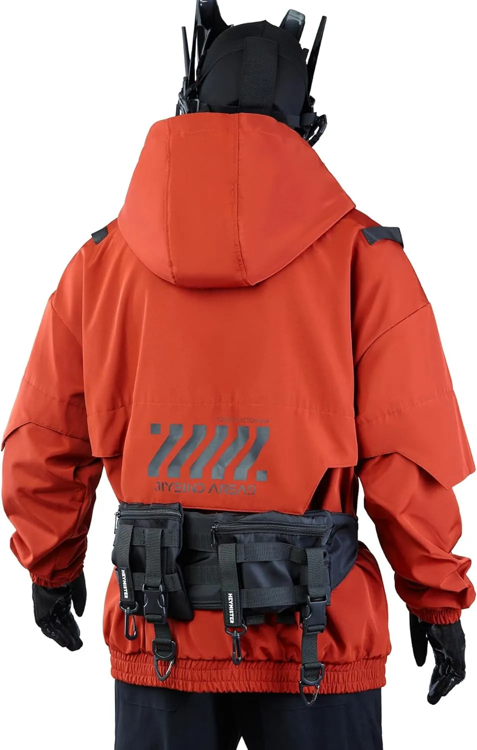Niepce Inc Streetwear Techwear Waist Bag for Men (Black1, One Size)