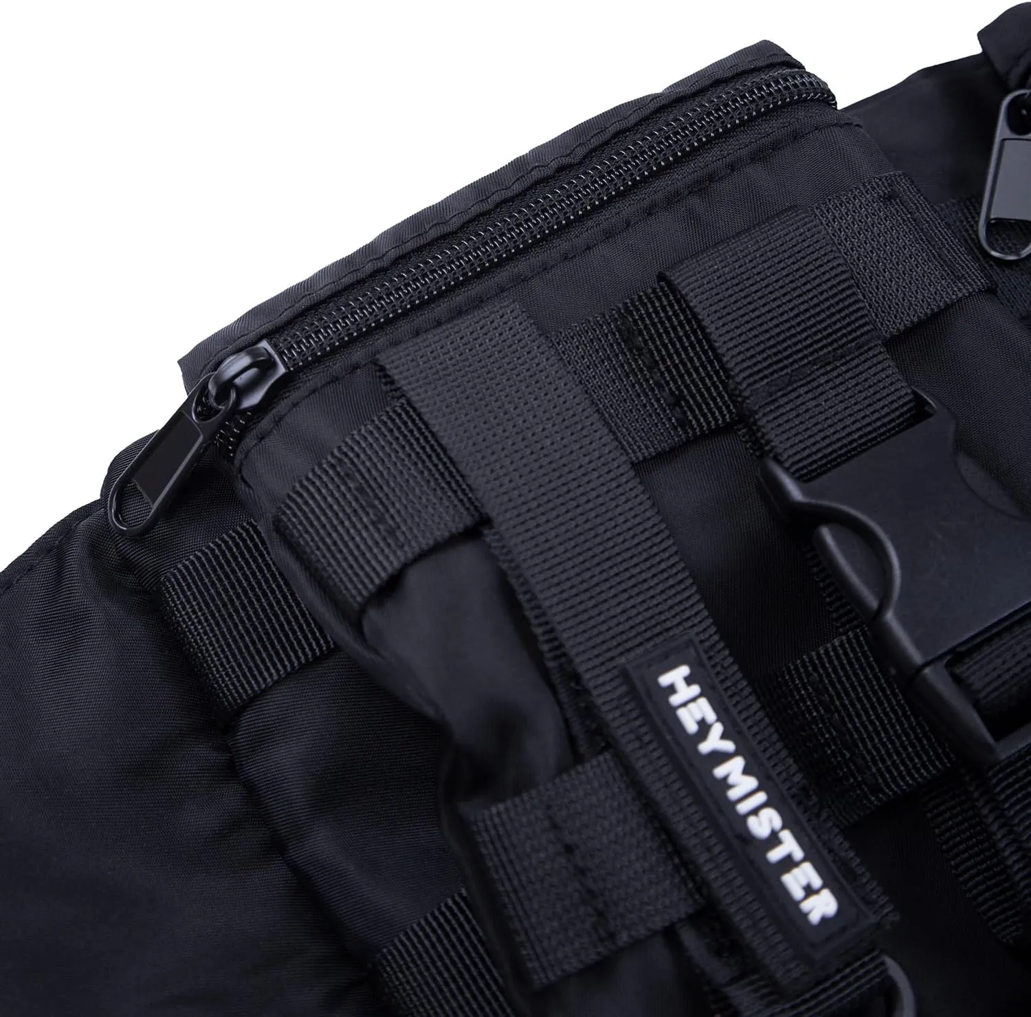 Niepce Inc Streetwear Techwear Waist Bag for Men (Black1, One Size)