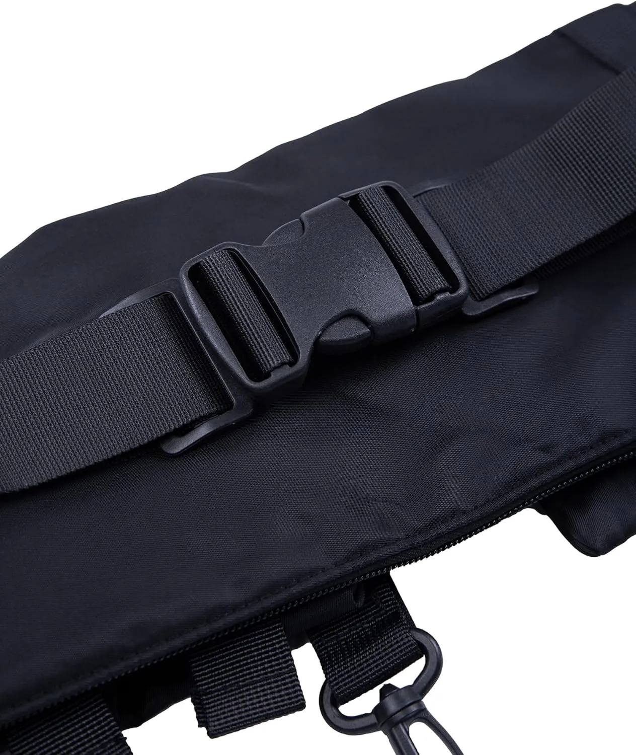 Niepce Inc Streetwear Techwear Waist Bag for Men (Black1, One Size)
