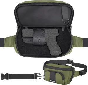 NOOLA Tactical Fanny Pack,Tactical Bag for Men and Women,Large Waist Pack with Quick-Access Pull, Belt Bag for EDC Gear, Hunting, Outdoor, Cycling, Hiking, Green