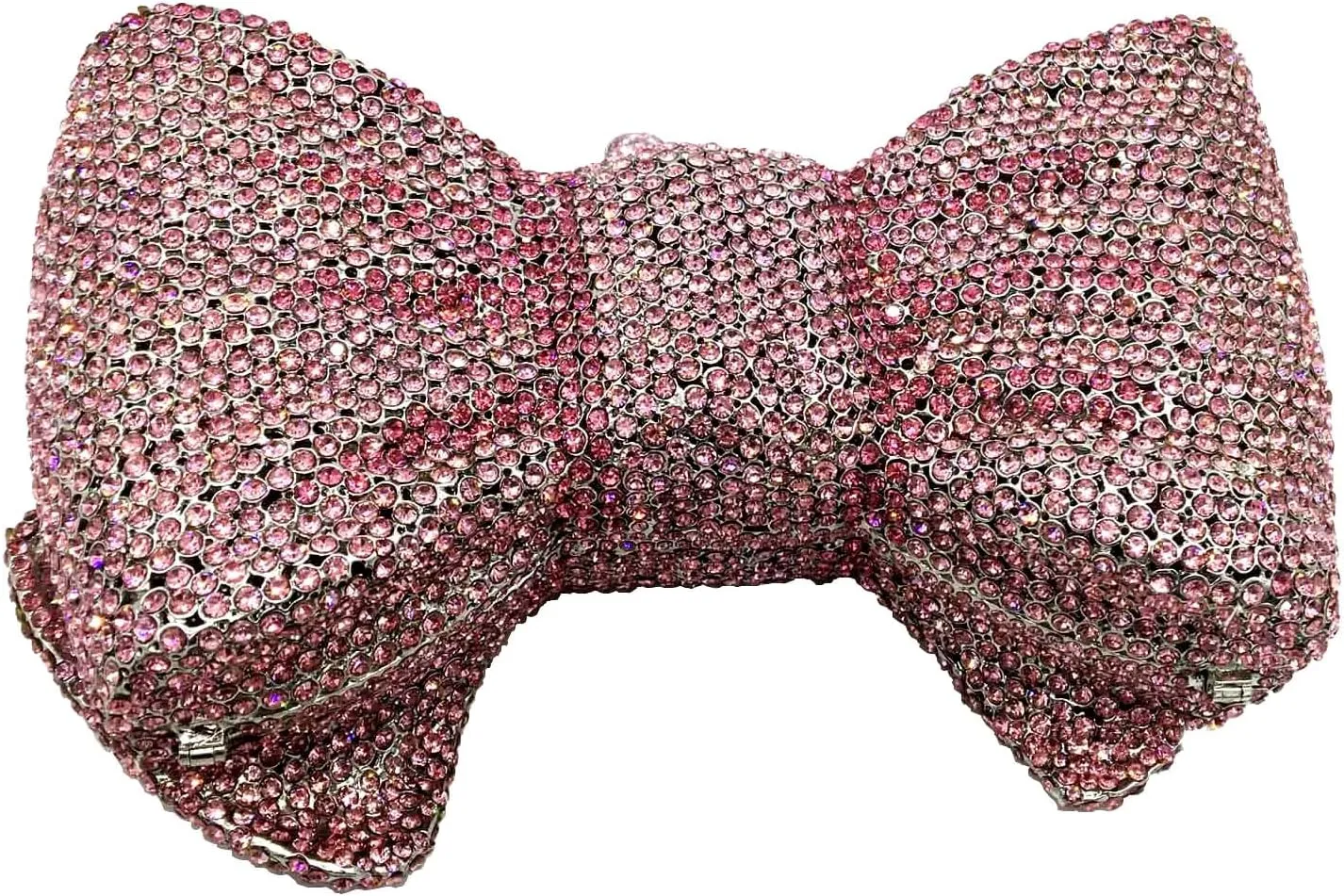 Novelty Bow Crystal Clutch Bag Women Designer Evening Handbags Bridal Party Rhinestone Clutch Purse Prom Bag,Small