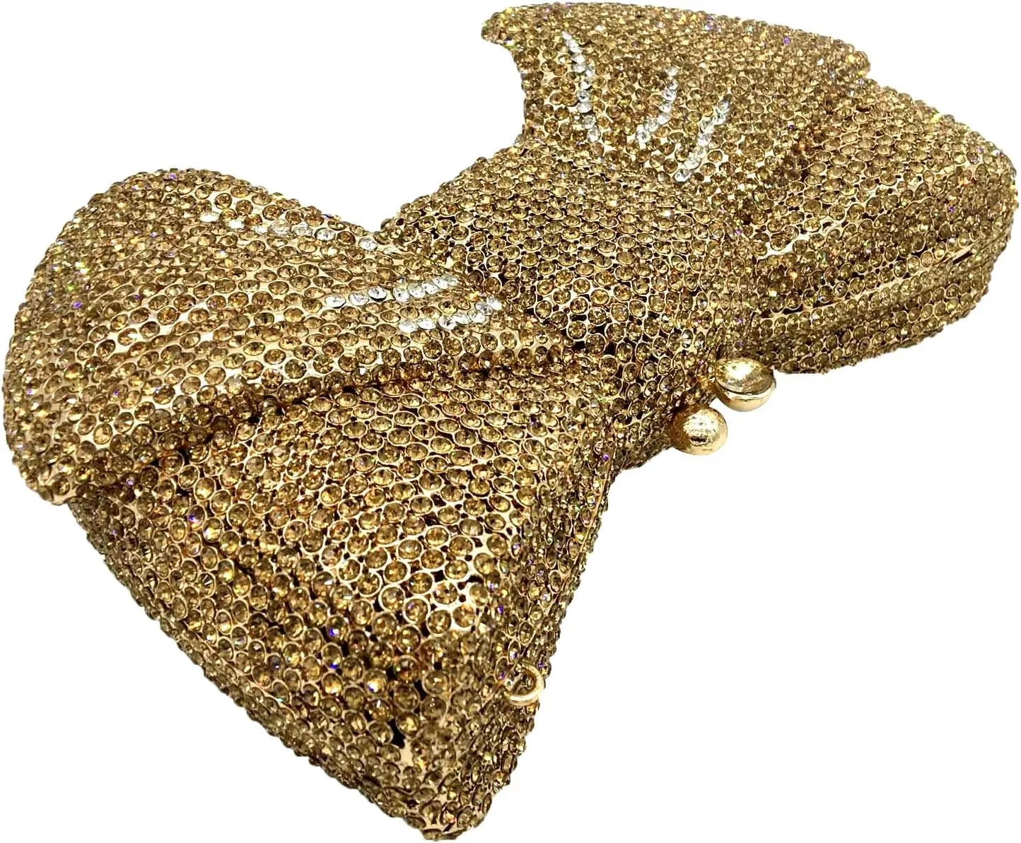 Novelty Bow Crystal Clutch Bag Women Designer Evening Handbags Bridal Party Rhinestone Clutch Purse Prom Bag,Small