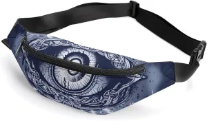 Odin's Eye Crossbody Fanny Pack Waist Packs Adjustable Shoulder Bags Sling Bag for Hiking Running Cycling