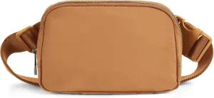 ODODOS Unisex Mini Belt Bag with Adjustable Strap Small Fanny Pack for Workout Running Traveling Hiking, Bronze