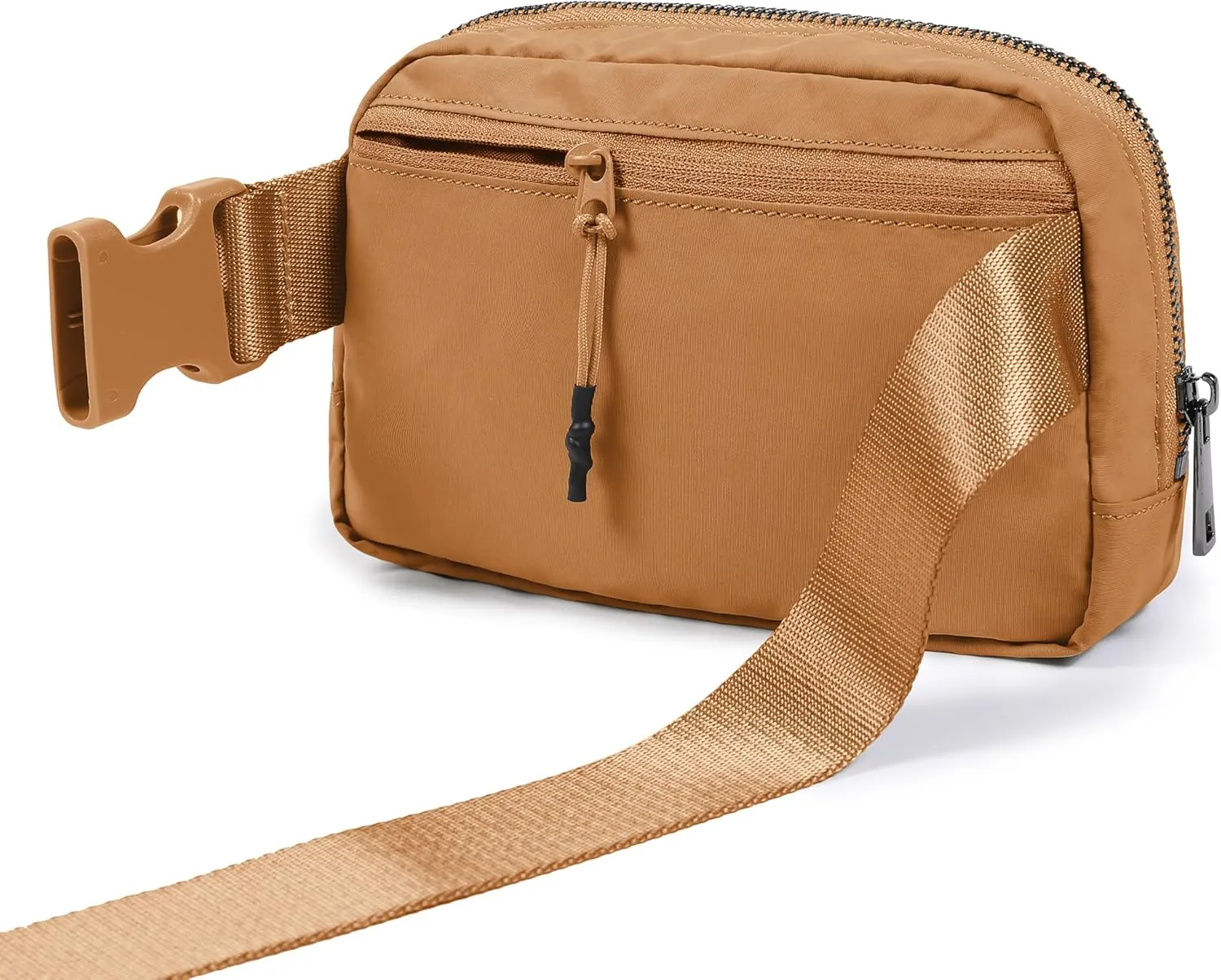 ODODOS Unisex Mini Belt Bag with Adjustable Strap Small Fanny Pack for Workout Running Traveling Hiking, Bronze
