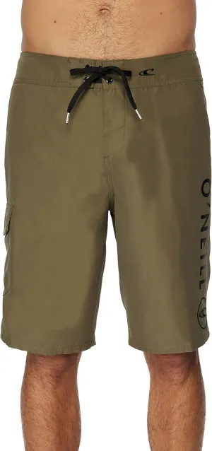 O'NEILL Men's 21 Inch Solid Boardshorts-Water Resistant Swim Trunks for Men with Quick Dry Stretch Fabric and Pockets