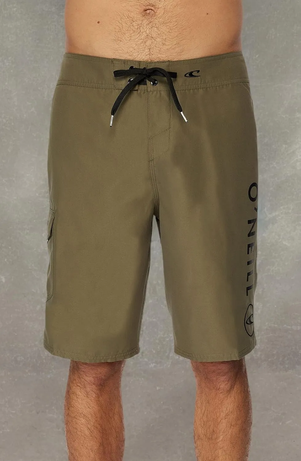 O'NEILL Men's 21 Inch Solid Boardshorts-Water Resistant Swim Trunks for Men with Quick Dry Stretch Fabric and Pockets