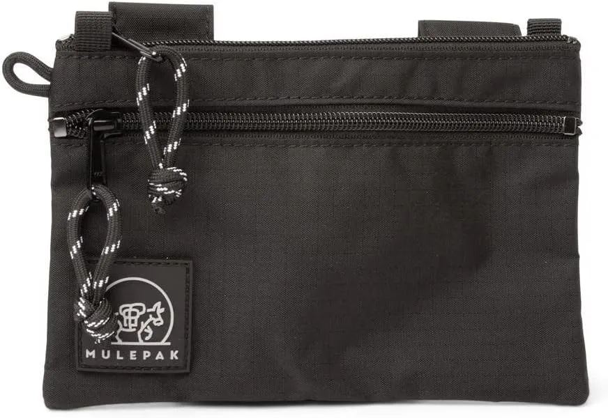 Original Pouch in Night Black, 5"x7.25" Loseproof and Pickpocket Proof Safety Wallets, Outdoor Sports Belt Bags and Travel Fanny Waist Pack for Men and Women