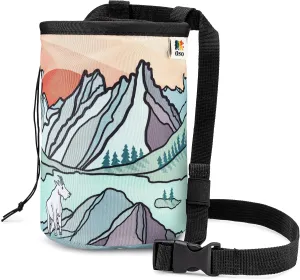 OSO Supply - Climbing Chalk Bag for Adults and Kids, Drawstring Closure, Adjustable Waist Belt, Indoor/Outdoor Training, Rock Climbing, Bouldering or Weightlifting