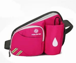 Outdoor Mountaineering Travel Water Bottle Belt Bag Men's and Women's Cycling Backpack Fashion Athleisure Lightweight Nylon Bag