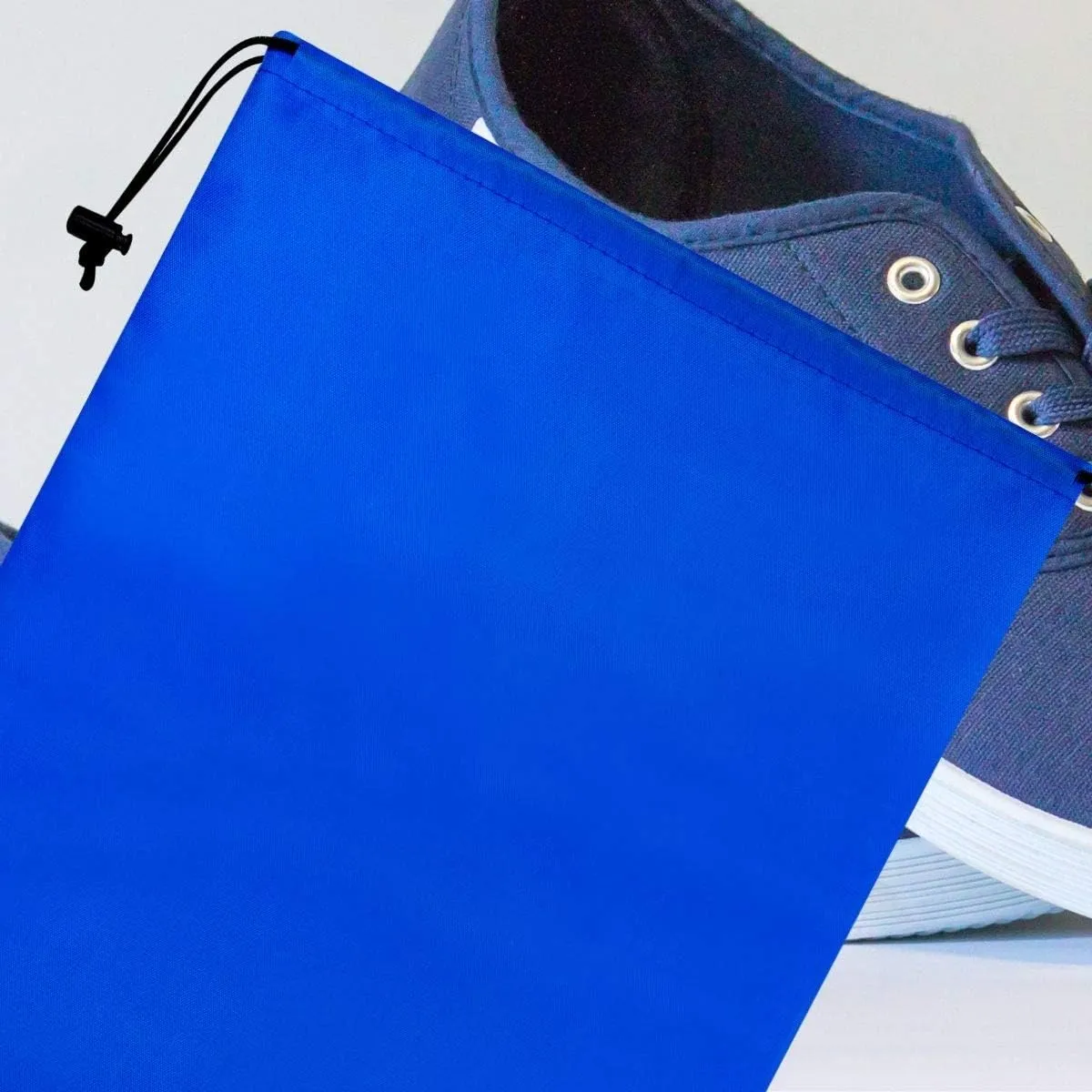PALTERWEAR Drawstring Bag - Nylon Cinch and Ditty Stuff Pouch with Toggle (10 x 15-12 pack, Blue)