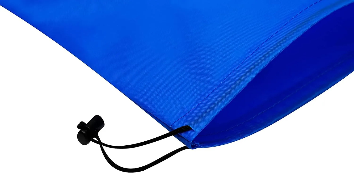 PALTERWEAR Drawstring Bag - Nylon Cinch and Ditty Stuff Pouch with Toggle (10 x 15-12 pack, Blue)