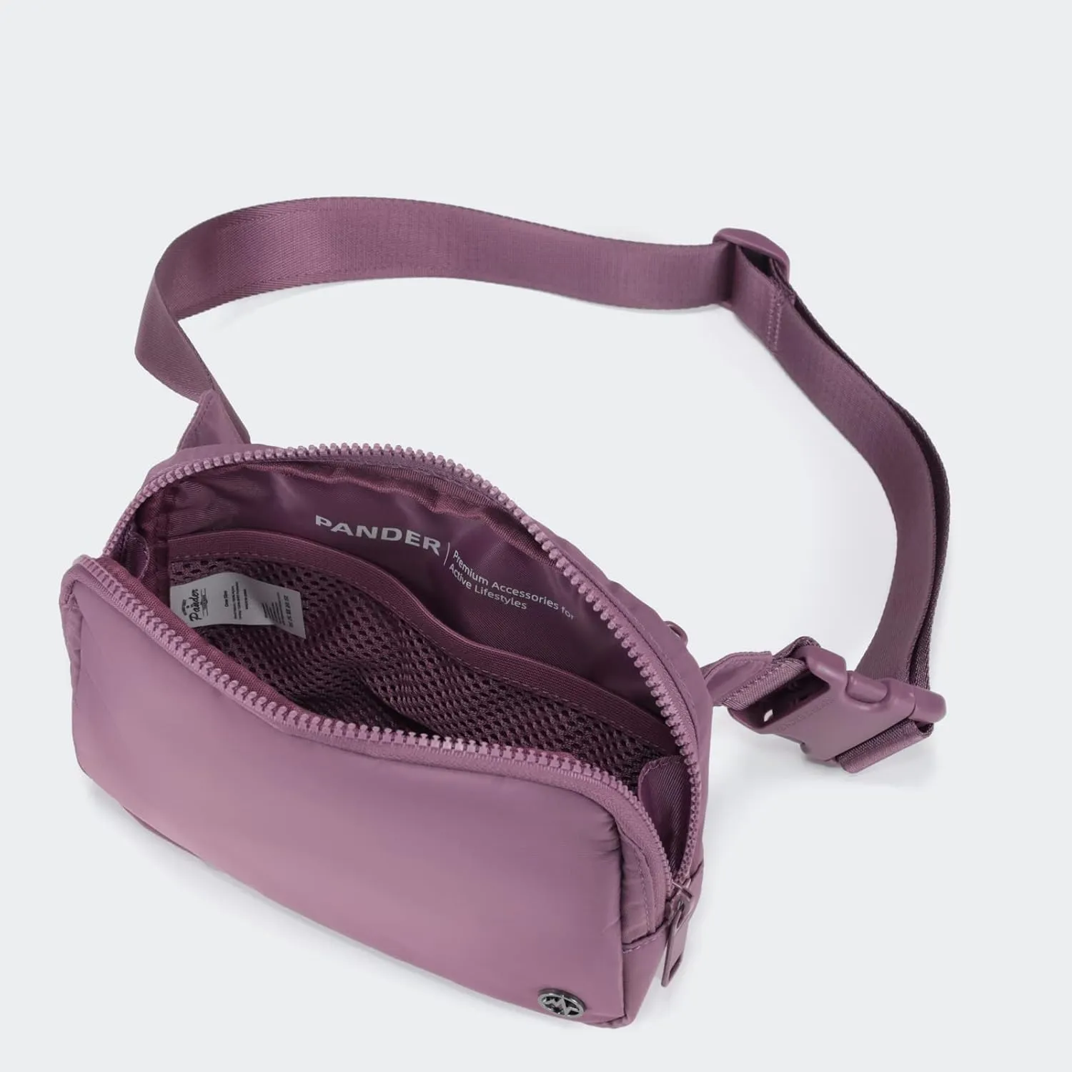 Pander Belt Bag Large 2L, Waterproof Everywhere Fanny Pack Purse for Women and Men with Adjustable Strap.