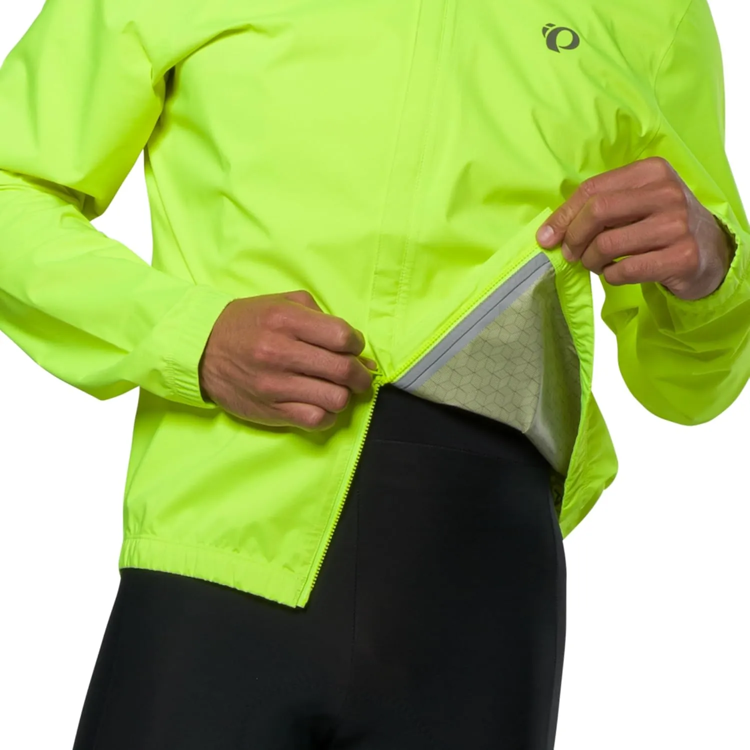 PEARL IZUMI Men's Quest WxB Rain Jacket, Full-Length Zipper, 2.5-layer Waterproof Fabric, Adjustable Waist & Relaxed Fit