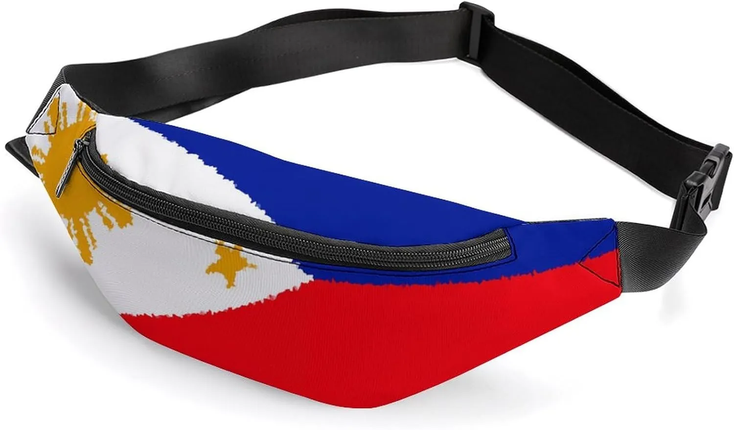 Philippine Flag Crossbody Fanny Pack Waist Packs Adjustable Shoulder Bags Sling Bag for Hiking Running Cycling