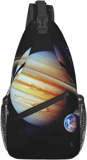 Planet Jupiter Sling Bag for Men Women Crossbody Chest Bag Sling Backpack Travel Hiking Daypack Outdoor