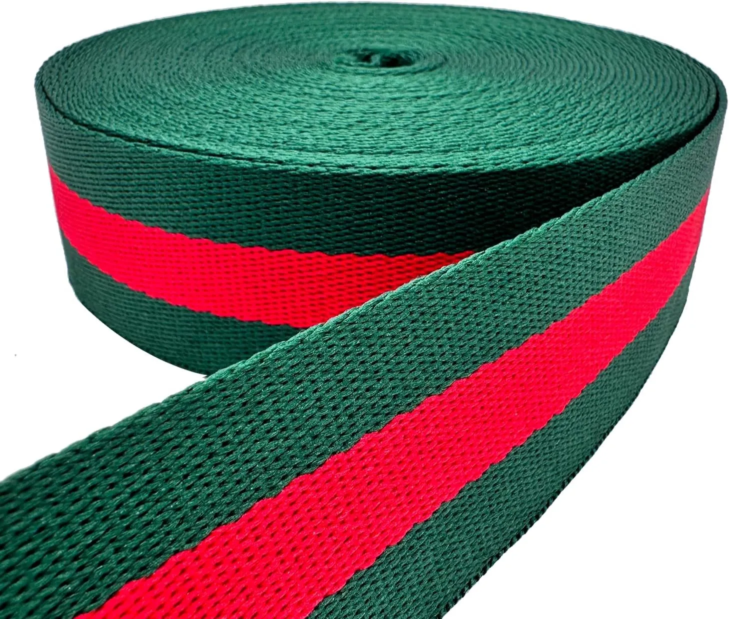 Polyester Webbing Strap 1.5 inch Wide 12 Yard Striped Nylon Webbing for Bag Straps Replacement Crossbody
