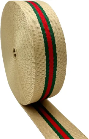 Polyester Webbing Strap 1.5 inch Wide 12 Yard Striped Nylon Webbing for Bag Straps Replacement Crossbody
