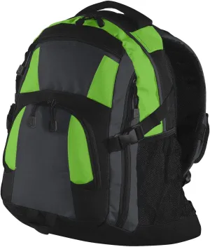 Port Authority Urban Backpack. BG77, Bright Lime/ Magnet/ Black, OSFA