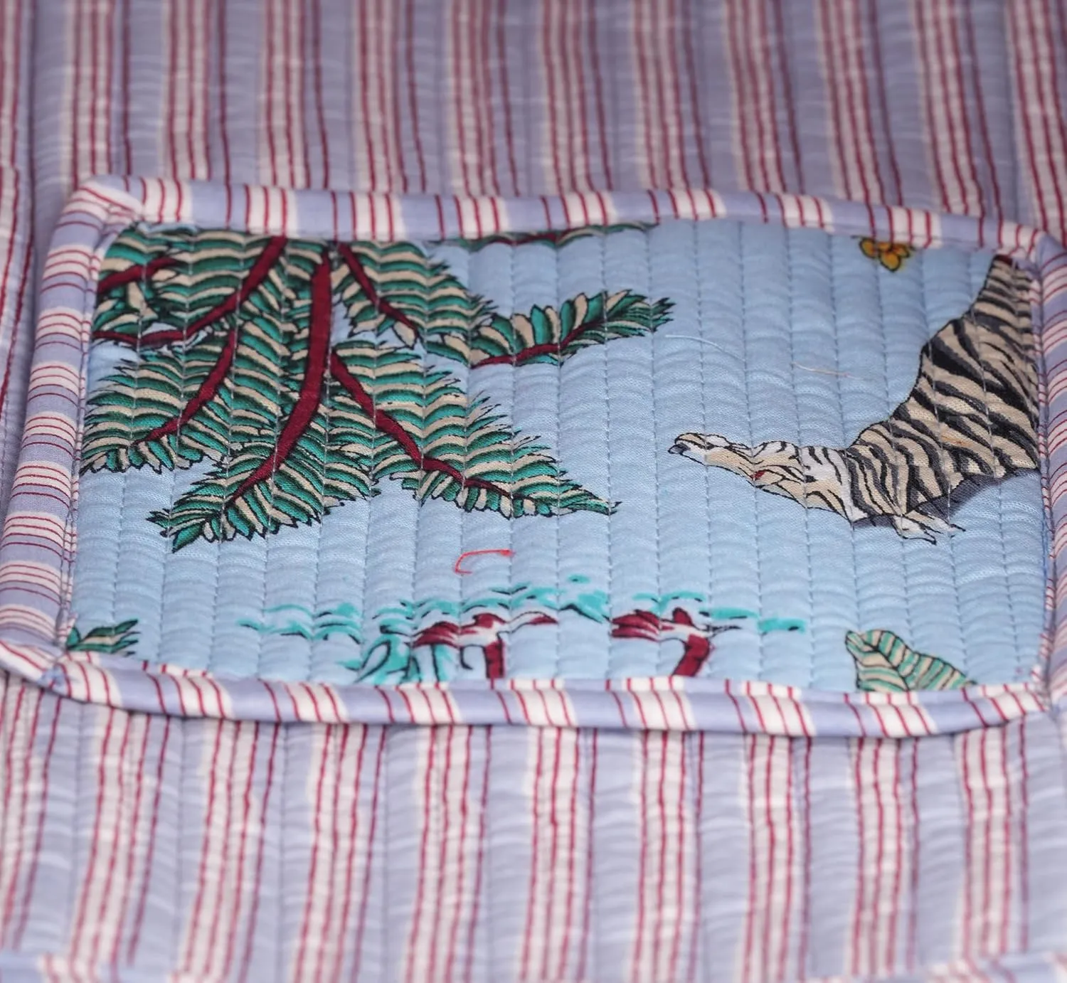 Printed Cotton Tote Bag Lightweight Travel Bag Grocery Shopping Tote Bag Handmade Boho Bag Quilted Tote Bag Market Bag
