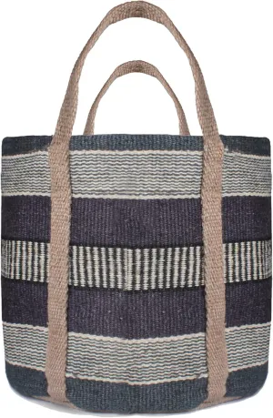 Printed Jute Small Top-Handle Bag Durable & Stylish (9"x7"x6")