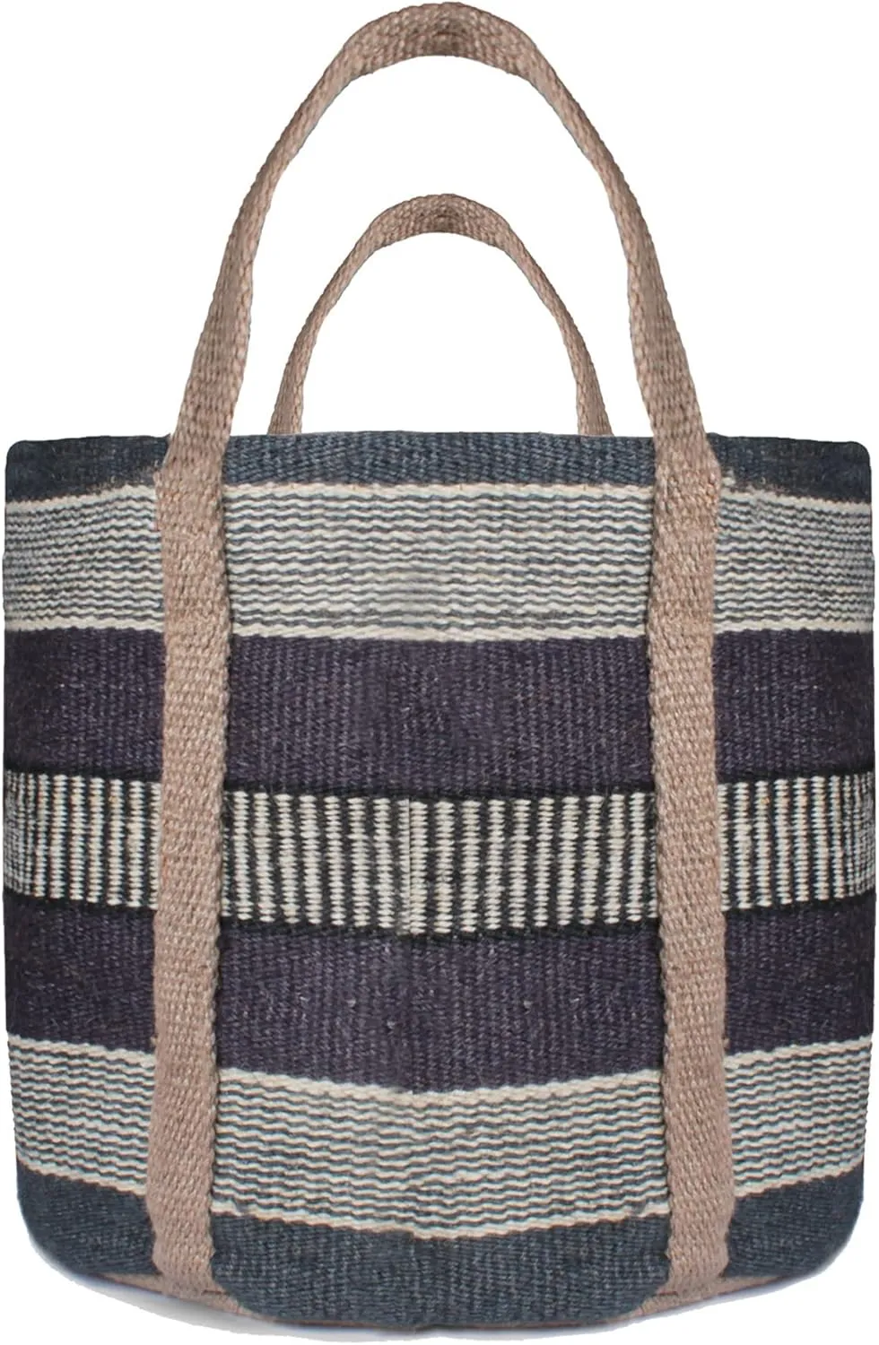 Printed Jute Small Top-Handle Bag Durable & Stylish (9"x7"x6")