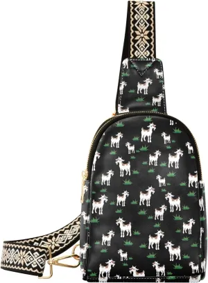 Printing Small Crossbody Sling Bags Chest Bag for Women Fanny Packs Purses