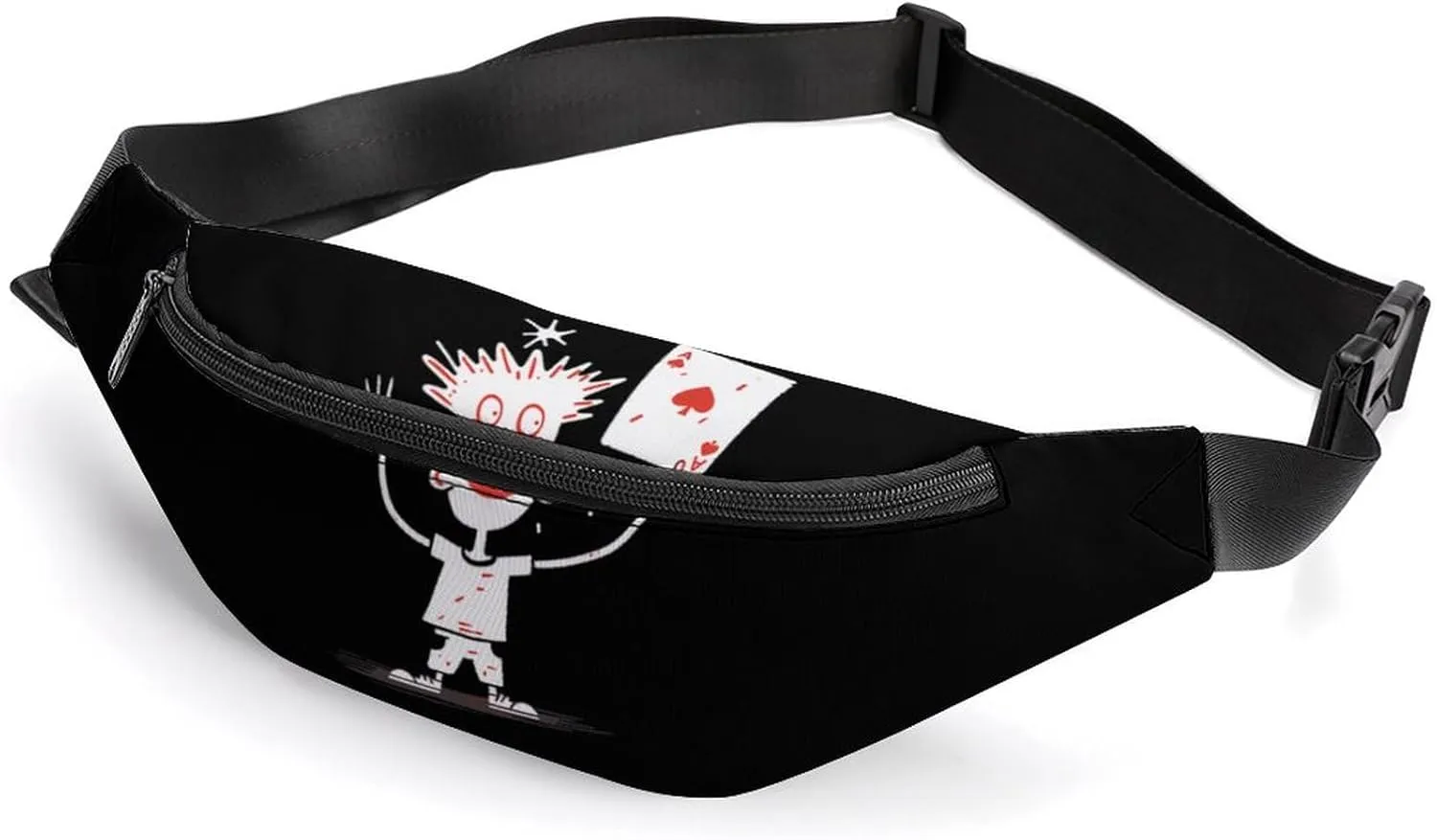 Proud of Playing Poker Cards Crossbody Fanny Pack Waist Packs Adjustable Shoulder Bags Sling Bag for Hiking Running Cycling