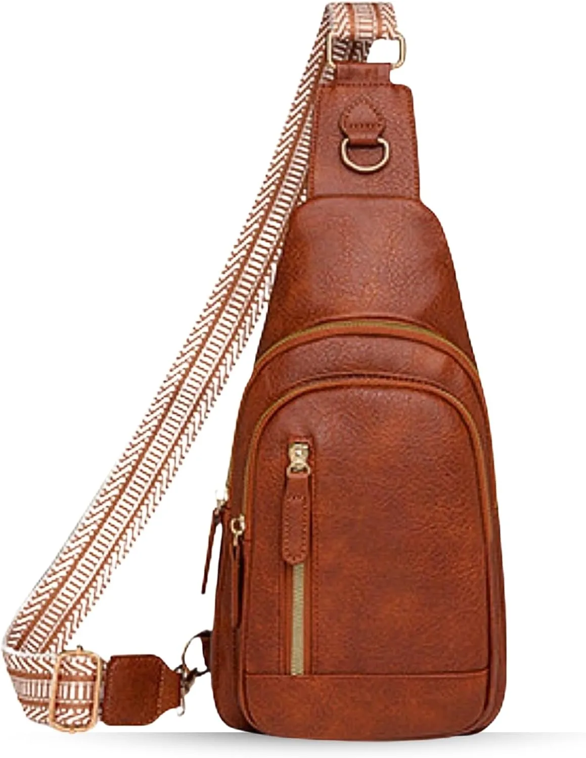 PU Leather Sling Bag for Women Crossboday Bags Small Fanny Pack