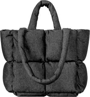Puffer Shoulder Bag for Women Mini Down Satchel Hobo Bag Quilted Tote Bag Chic Purses 2024