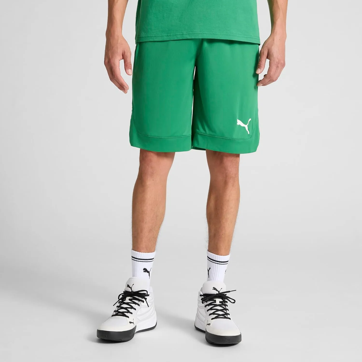 PUMA Men's Rtg Shiny Fabric 10" Shorts (Available in Big & Tall)