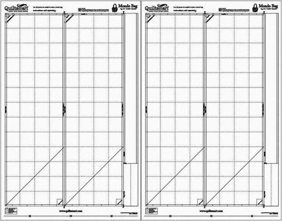 Quiltsmart - Mondo Bag - Printed interfacing, to Make Extra Bags(inst not Included)