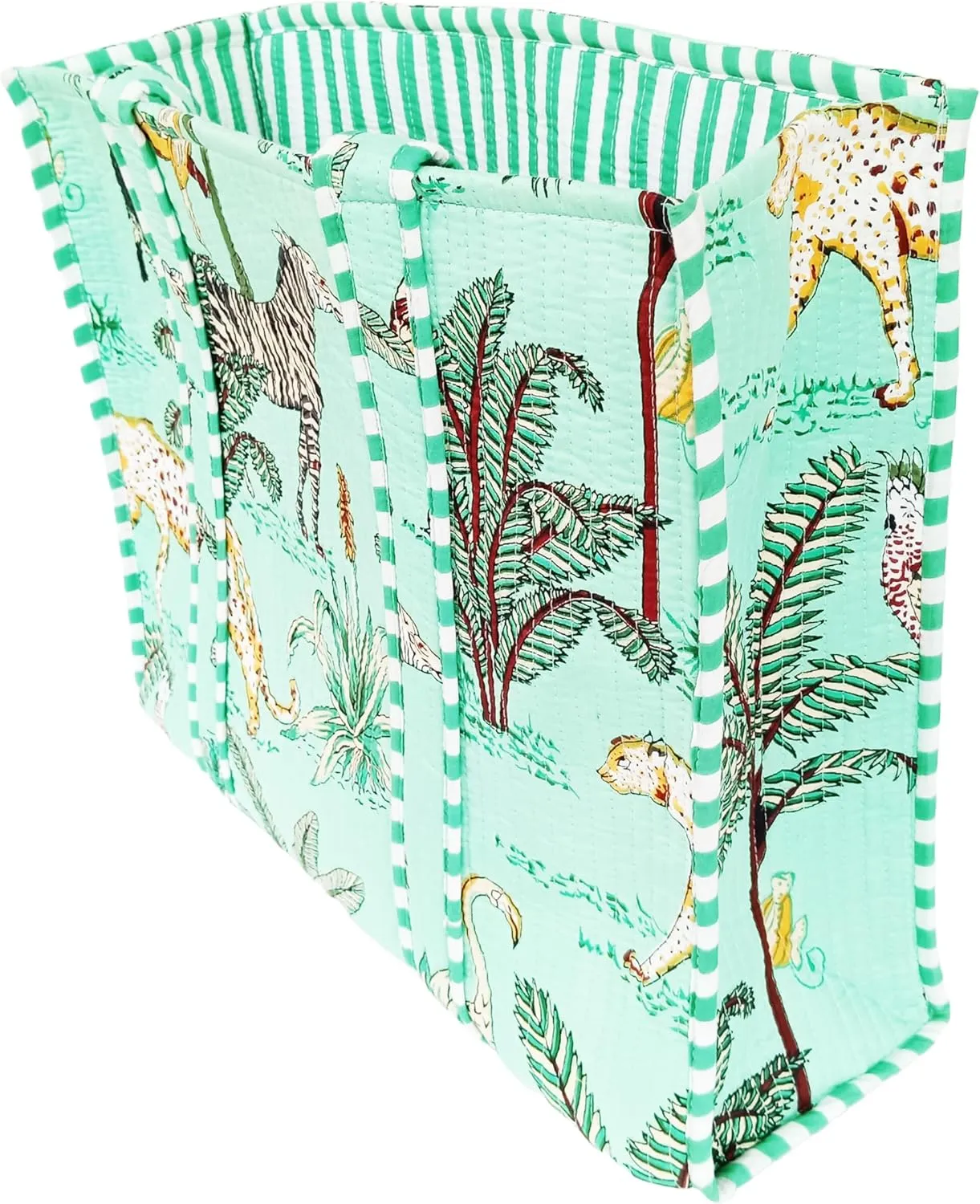 Rastogi Handicrafts Quilted Cotton Women Beautiful Printed Grocery Shopping Bag, Shoulder Bag, Tote Bag, Travel Bags