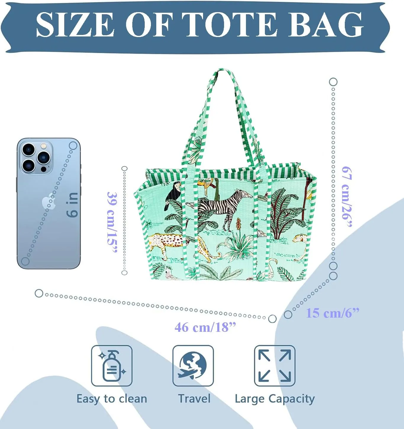 Rastogi Handicrafts Quilted Cotton Women Beautiful Printed Grocery Shopping Bag, Shoulder Bag, Tote Bag, Travel Bags