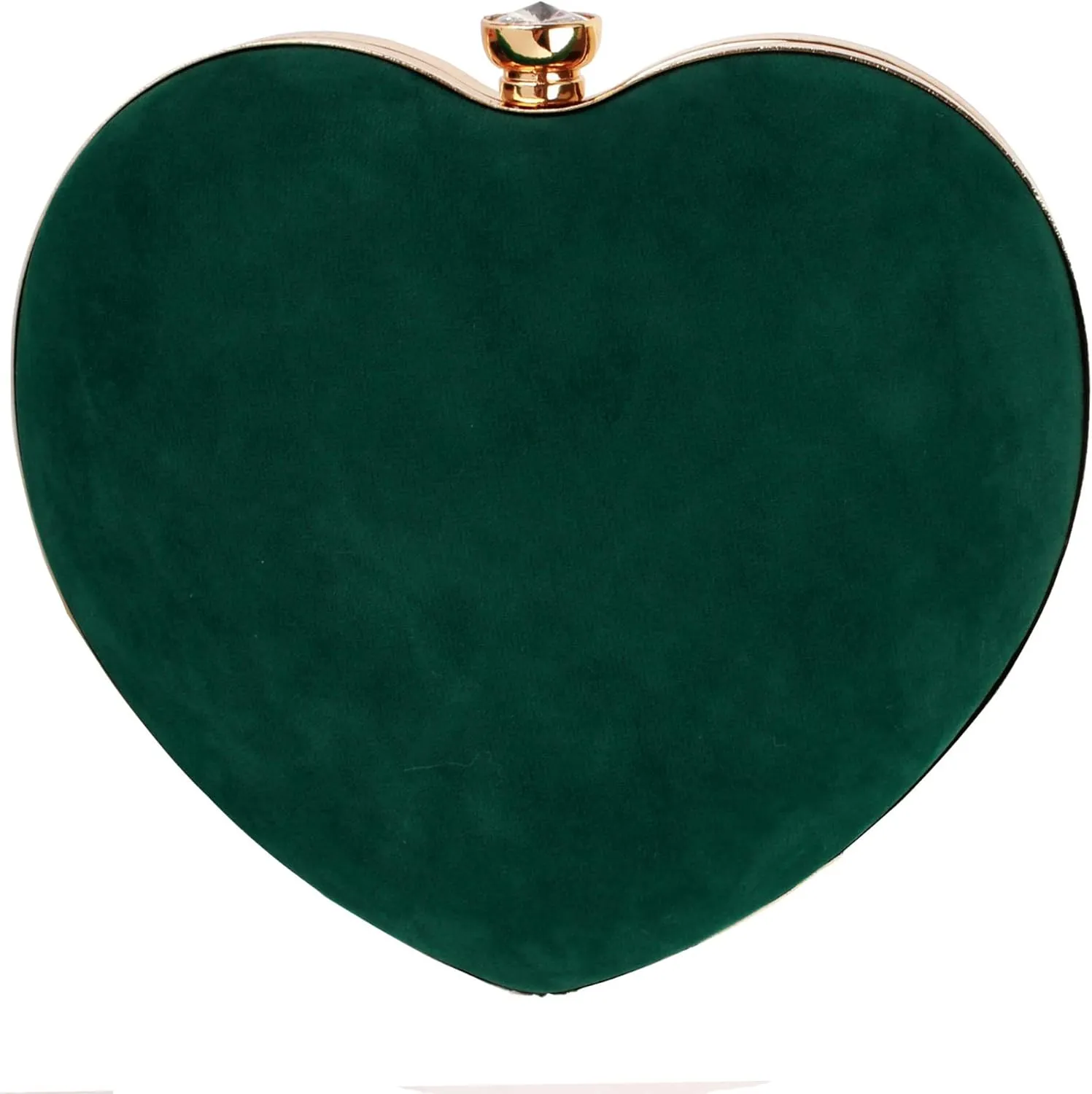 Reberomantic Heart Shaped Evening Purse Velvet Clutch Purse Solid Evening Bag