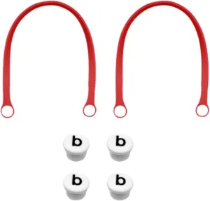 Replacement Straps for Original L/XL Bog Beach Bag, Replacement Handles with 4 Snaps for Rubber Beach Bag, EVA Bag Strap replacement, Bog Beach Bag Repair Kit (Red)