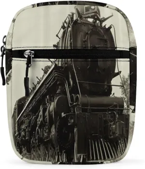 Retro Steam Train Men's Crossbody Bag Small Messenger Shoulder Bags Sling Pack Gift for Women
