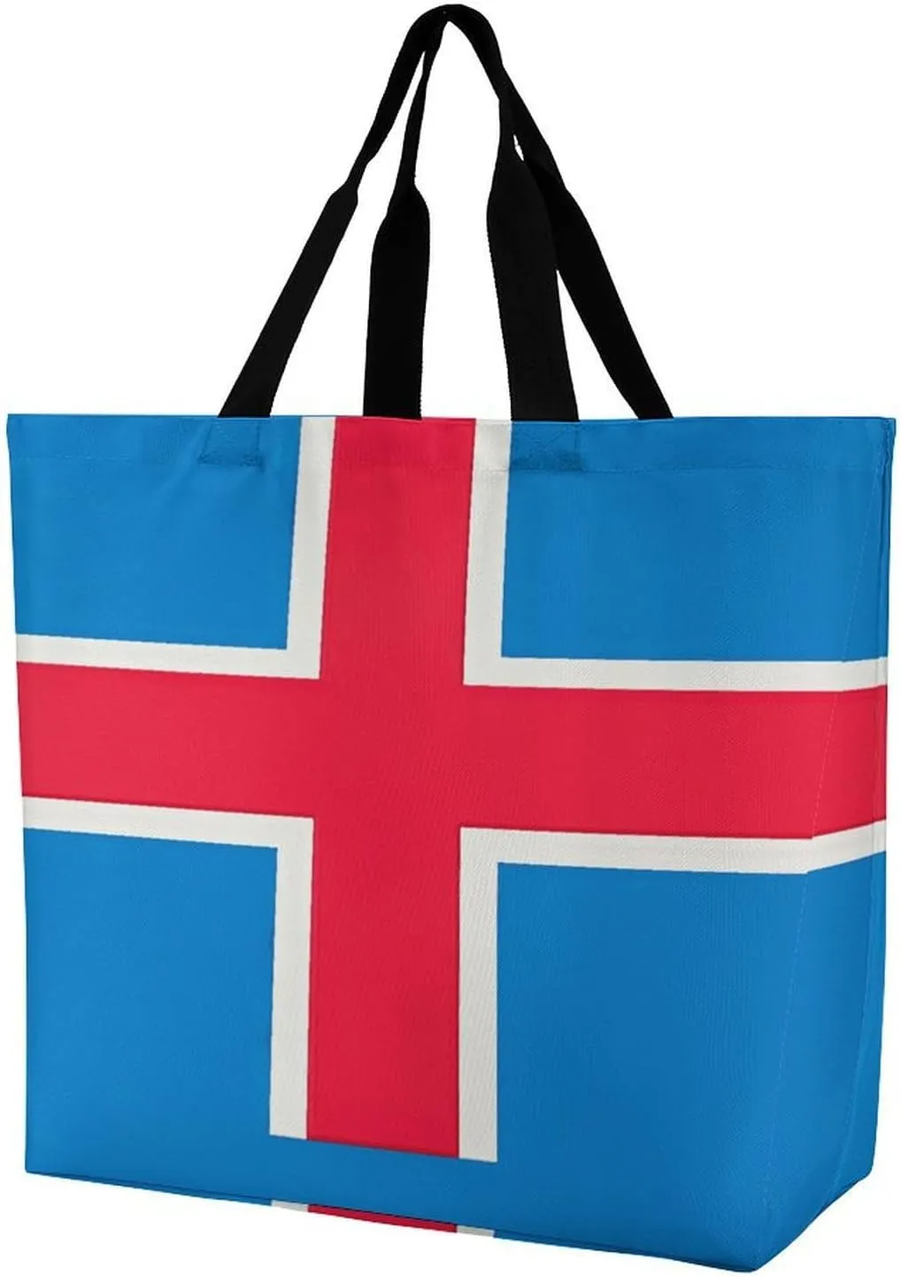 Reusable Large Capacity Shopping Bags Exquisite England Symbols Printed Tote Bags Lightweight Shoulder Shopping Bags