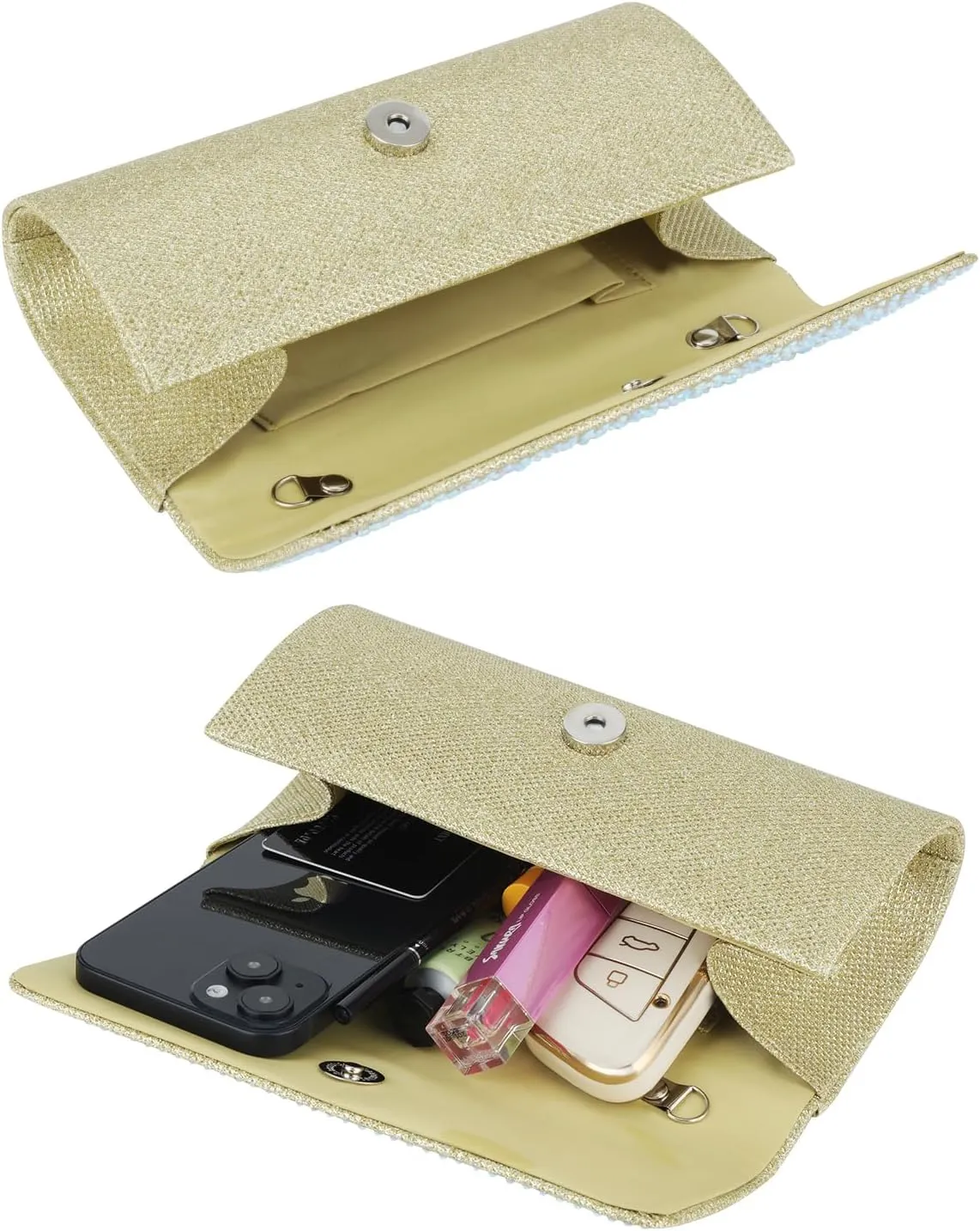 Rhinestone Clutch Purse for Women Sparkling Party Evening Bag Formal Wedding Cocktail Handbag Prom Money Purse
