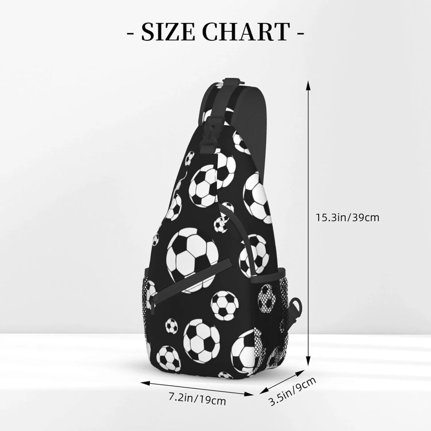 RIMENCH Sling Bag Multipurpose Crossbody Bags Casual soccer balls football Sling Bag Anti-Theft Sling Backpack With Adjustable Strap
