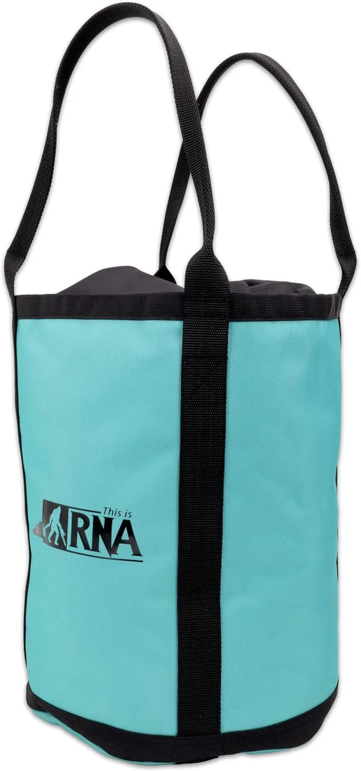 RNA Plain Jane II Rope Bag - Outdoor Equipment & Arborist Gear, Bucket-Style Pack/Bag, Blue With Black Drawstrings