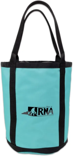 RNA Plain Jane II Rope Bag - Outdoor Equipment & Arborist Gear, Bucket-Style Pack/Bag, Blue With Black Drawstrings