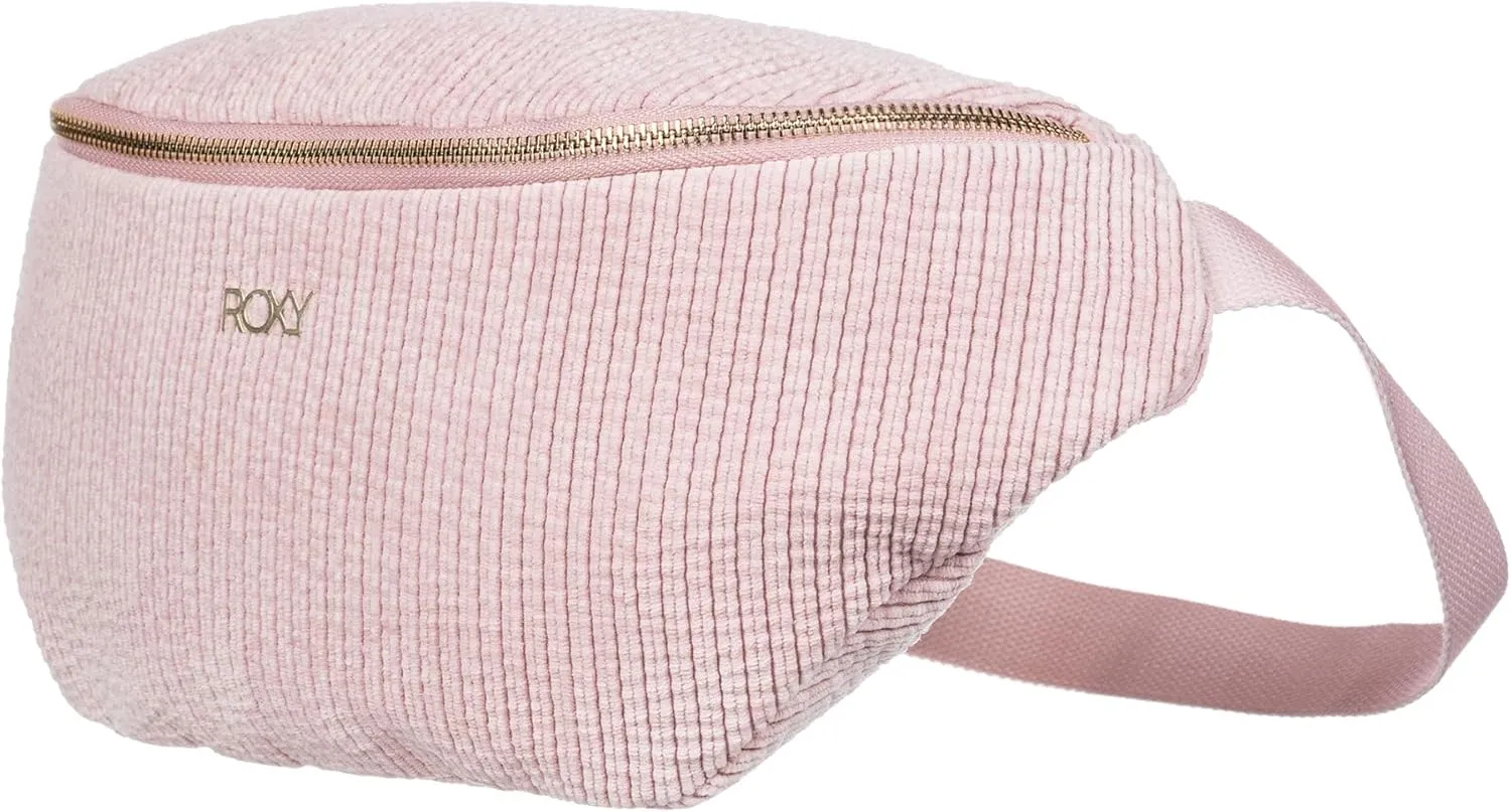 Roxy Women's Feeling Good Stylish Soft Corduroy Multipurpose Fanny Pack Waistpack Crossbody Bag