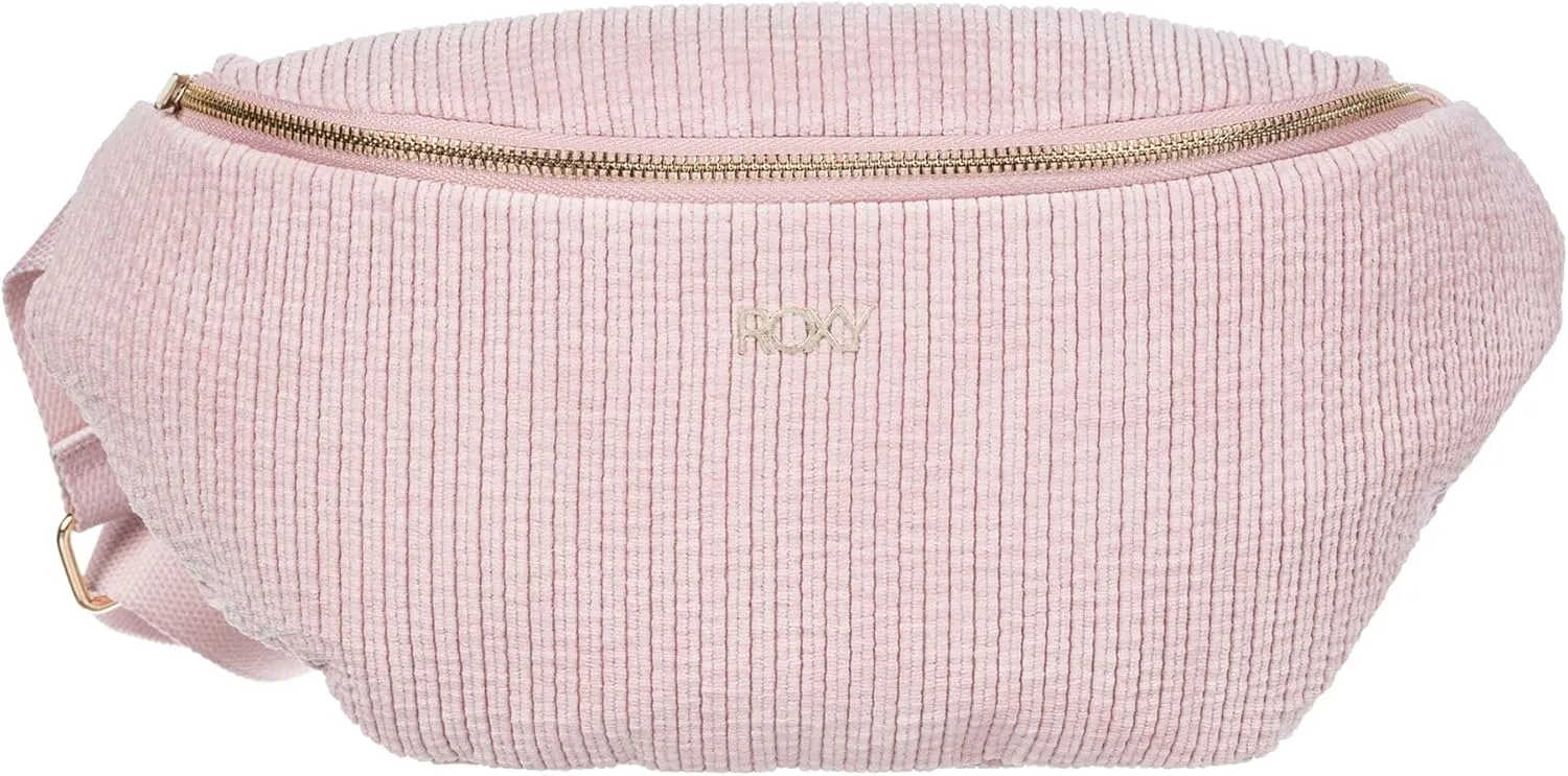 Roxy Women's Feeling Good Stylish Soft Corduroy Multipurpose Fanny Pack Waistpack Crossbody Bag