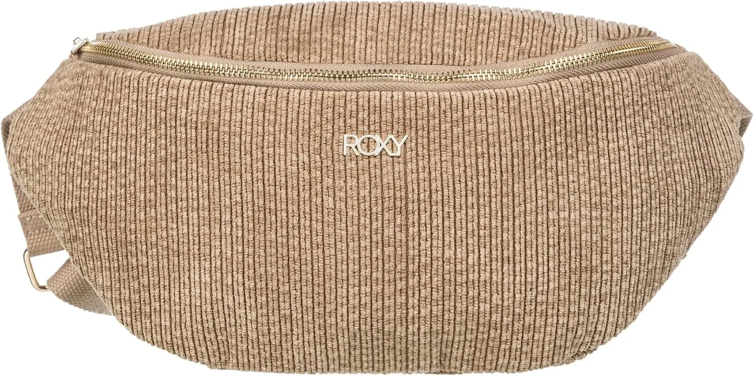 Roxy Women's Feeling Good Stylish Soft Corduroy Multipurpose Fanny Pack Waistpack Crossbody Bag