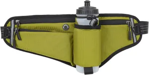 Running Waist Pack,Adjustable Hydration Running Belt Bag with Foldable Water Bottle Holder(Bottles NOT Included),Water Resistant Pouch Pack,for Marathon,Jogging, Cycling,Biking,Hiking (green)