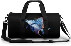 Sailfish Printed Sports Gym Bag for Women Men Travel Duffel Bag Workout Weekender Bags