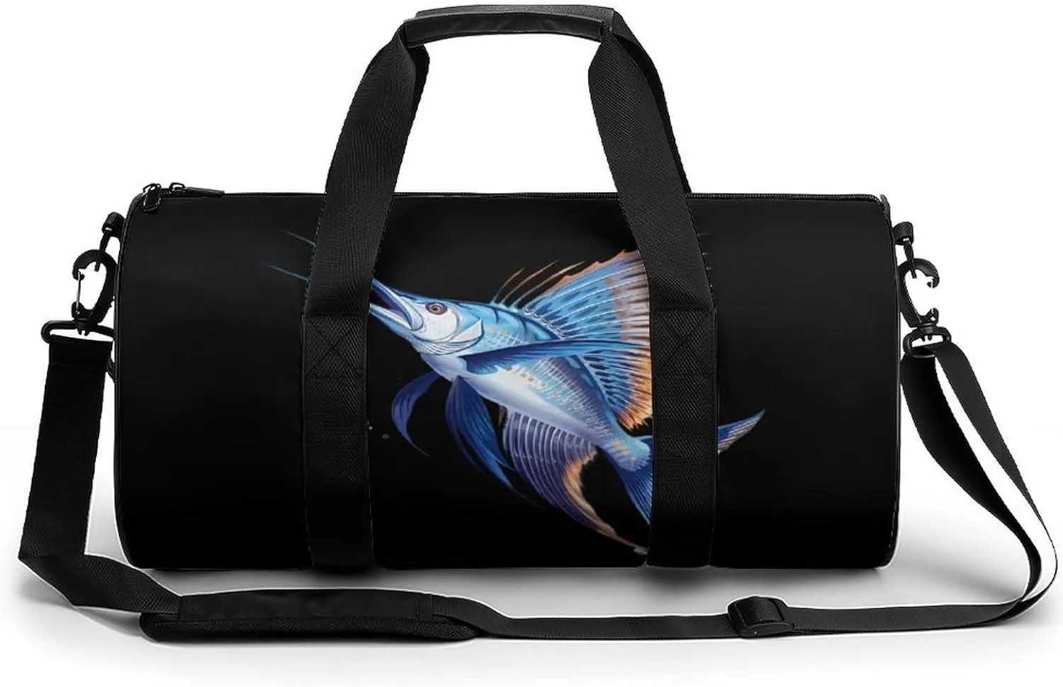 Sailfish Printed Sports Gym Bag for Women Men Travel Duffel Bag Workout Weekender Bags