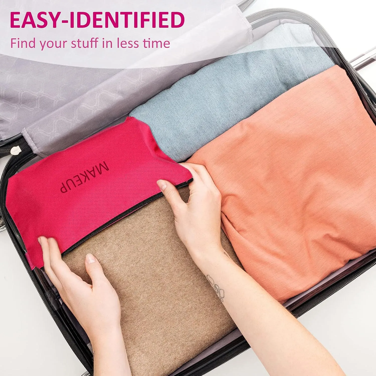 Saintrygo 10 Pieces Canvas Makeup Bags Bulk for Women Travel Cosmetic Organizer Plain Storage Pouch Multi-Purpose Blank Travel Toiletry DIY Craft Bags with Zipper(Pastel,9.8 x 5 x 2 Inch)