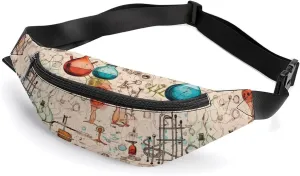 Science Chemical Knowledge Belt Bag Fanny Pack Crossbody Bags Waist Pack for Running Workout